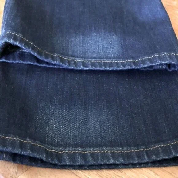 Hudson Tilda mid rise Cigarette Jean dark wash whiskering fading Size 31 - Picture 4 of 14